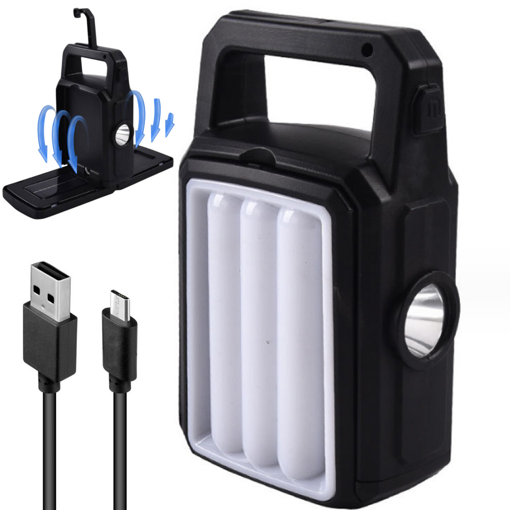 Ліхтар на сонячній батареї, Bailong XF-527A / Переносний ліхтар для кемпінгу / Підвісний ліхтар, фото 1