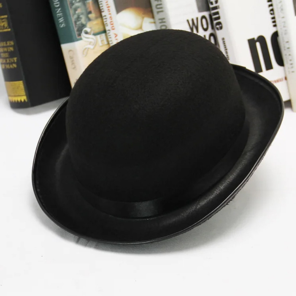 Чоловічий капелюх фетровий, 58-60см, MA24-433 / Котелок / Карнавальний капелюх / Капелюх на хеловін, фото 1