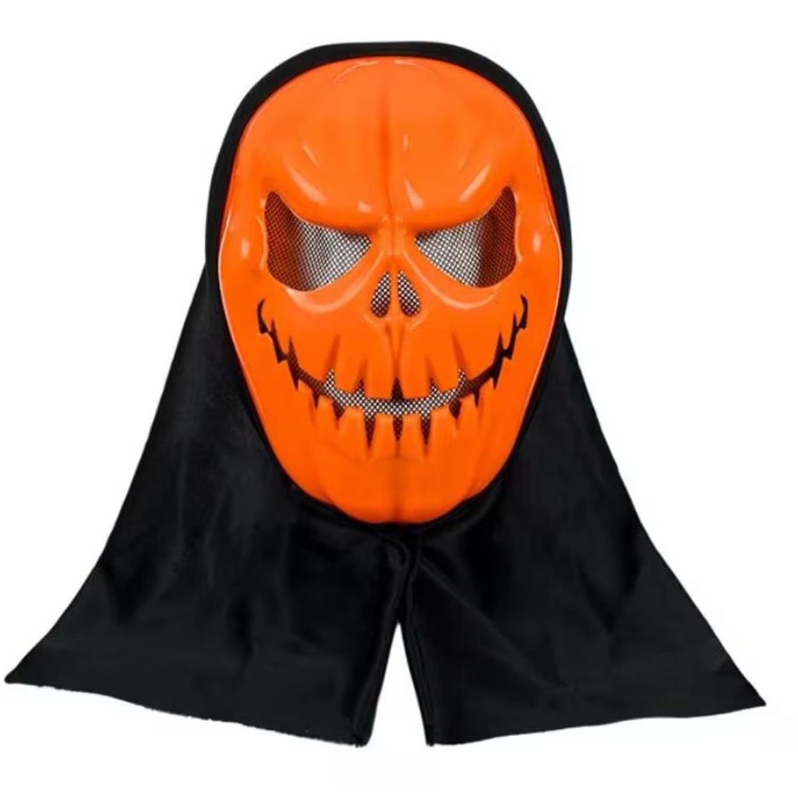Маска з капюшоном Гарбуз, 38х20см / Маска на Хелловін / Карнавальна маска / Маска Гарбуз, фото 1