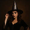 Ковпак відьми з кольоровими паєтками / Капелюх для відьми / Відьомський капелюх / Костюм на Хелловін, фото 5