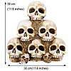 Декор Піраміда з черепів, LED-підсвічування, 30х30см / Декор для Хелловіна / Декоративні черепи, фото 8