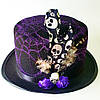 Циліндр з павутиною, Фіолетовий / Карнавальний капелюх / Капелюх на хелловін, фото 3