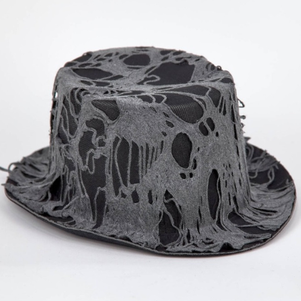 Циліндр з павутиною / Капелюх на хелловін / Циліндр на хелловін / Капелюх з павутиною / Карнавальний капелюх, фото 1