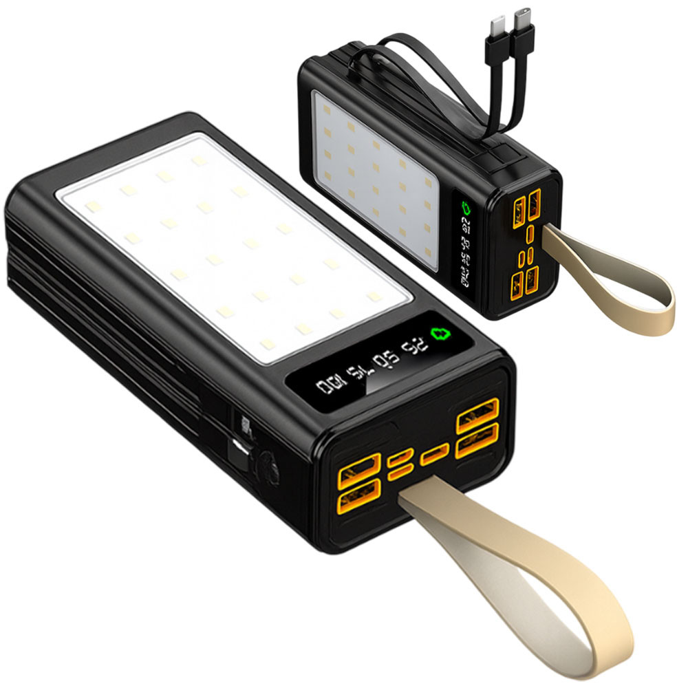 Повербанк 30000мАг, 18Вт (4хUSB + Type-C + Lightning) ACL PW-85, Чорний / Powerbank / Павербанк для телефону, фото 1