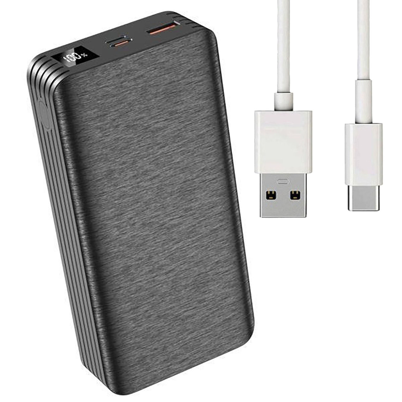 Зовнішній акумулятор 20000мАч USB-А, Type-C, Lightning, XO-PR144B / Павербанк для телефону / Повербанк, фото 1