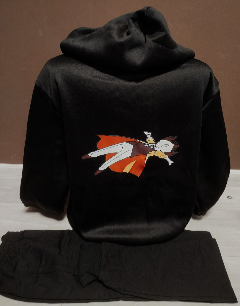 Спортивний костюм для дівчинки Аніме Бродячі пси літературні генії Дазай 13-18 років Чорний Теплий спортивний костюм для підлітка, фото 1