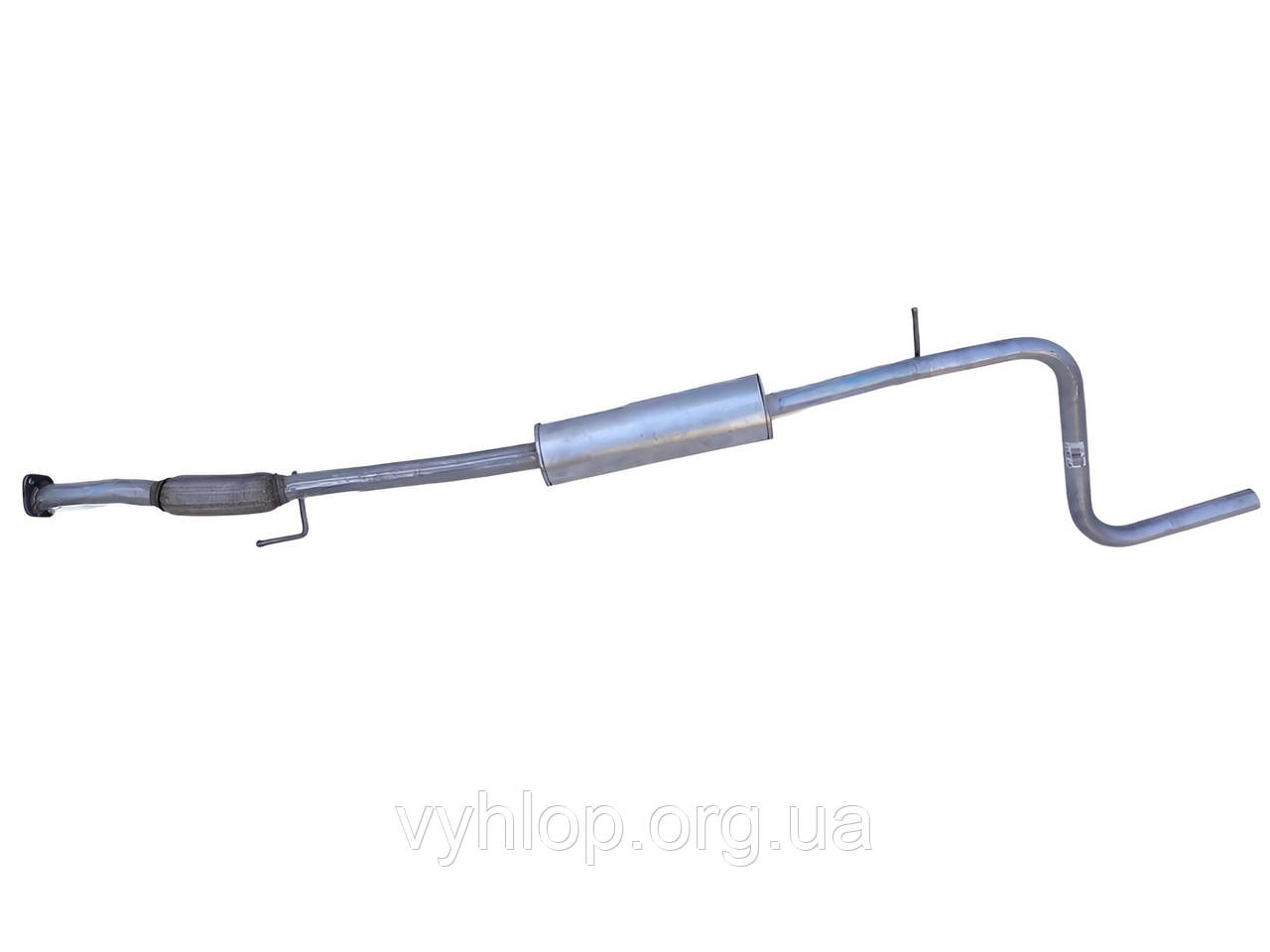 Резонатор (средняя часть глушителя) Фиат Албеа (Fiat Albea) 1.4 16V (07.287) Polmostrow алюминизированный