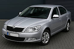 Накладки на дзеркала (2 шт., нерж) Carmos - Турецька сталь для Skoda Octavia II A5 2006-2010 рр