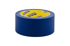 Стрічка малярська MASTERTOOL фасадна 48 мм Р50 синя 79-9896