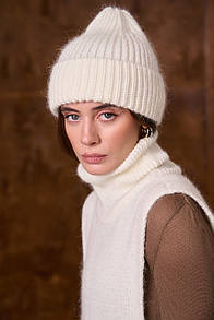 Шапка жіноча - Молочний One Size