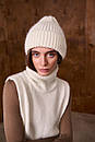 Шапка жіноча - Молочний One Size, фото 2
