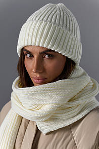 Шапка жіноча - Молочний One Size