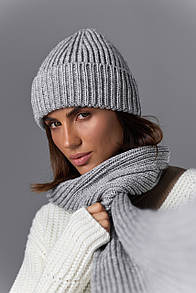 Шапка жіноча - Сірий One Size
