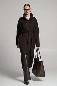 Пальто жіноче - Шоколадний