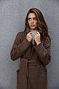 Пальто жіноче - Бронзовий, фото 3