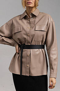 Сорочка-жакет жіночий - Латте