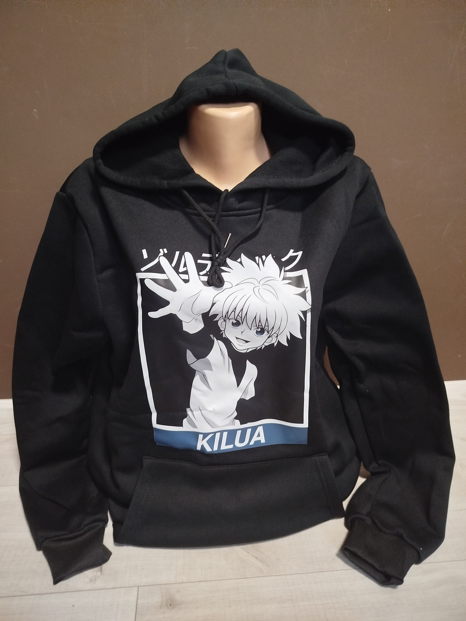 Дитяче утеплене худі "Аніме Хантер Х Хантер Кіллуа" Японія для дівчинки підлітка 13-18 років чорне, фото 1