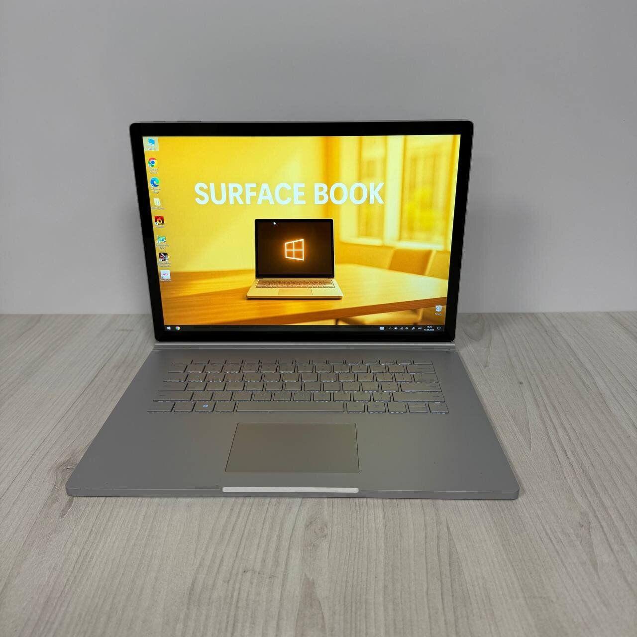 Б/в Ноутбук Б-клас Microsoft Surface Book 2 15" 3240x2160 Touch| i7-8650U| 16GB RAM| 256GB SSD NVMe| GTX 1060 6GB