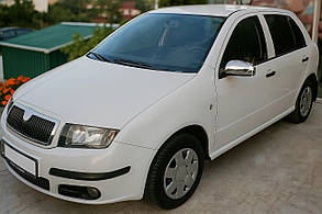 Накладки на дзеркала 2006-2025 (2 шт, нерж.) для Skoda Fabia рр