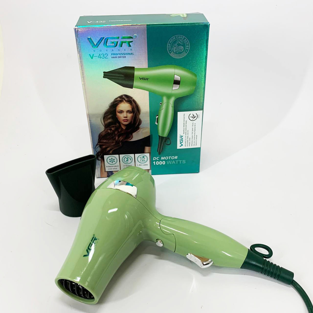 Фен для волосся з регульованою температурою VGR, Класичний фен для волосся Професійний об'єму PO-17