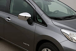Накладки на дзеркала (2 шт, ABS) для Nissan Note 2012-2020 рр