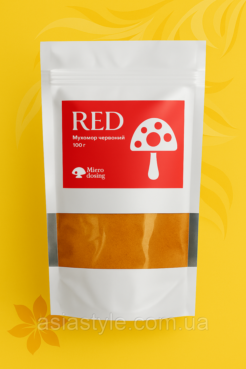 “Red” Мухомор Червоний, порошок Мухомор Красный, порошок, Red fly agaric, powder, 100 г, Україна, фото 1
