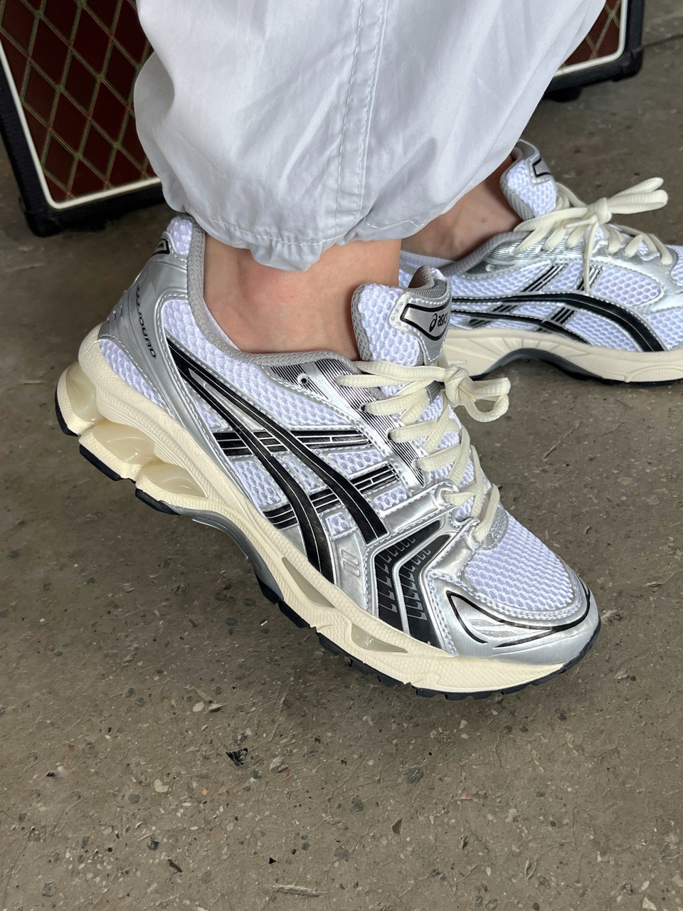 Кросівки чоловічі Асикс Asics Gel-Kayano 14 White Silver Black ALL12185, фото 1