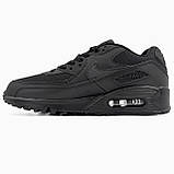 Кросівки чоловічі Найк Nike Air Max 90 Black 302519-001, фото 2