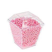 Стаканчик для десертів "Піраміда квадрат" 200 мл (з кришкою) (10 шт) Alcas