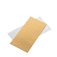 Підкладка 12х6 см (0,5 мм) під еклер золото/срібло