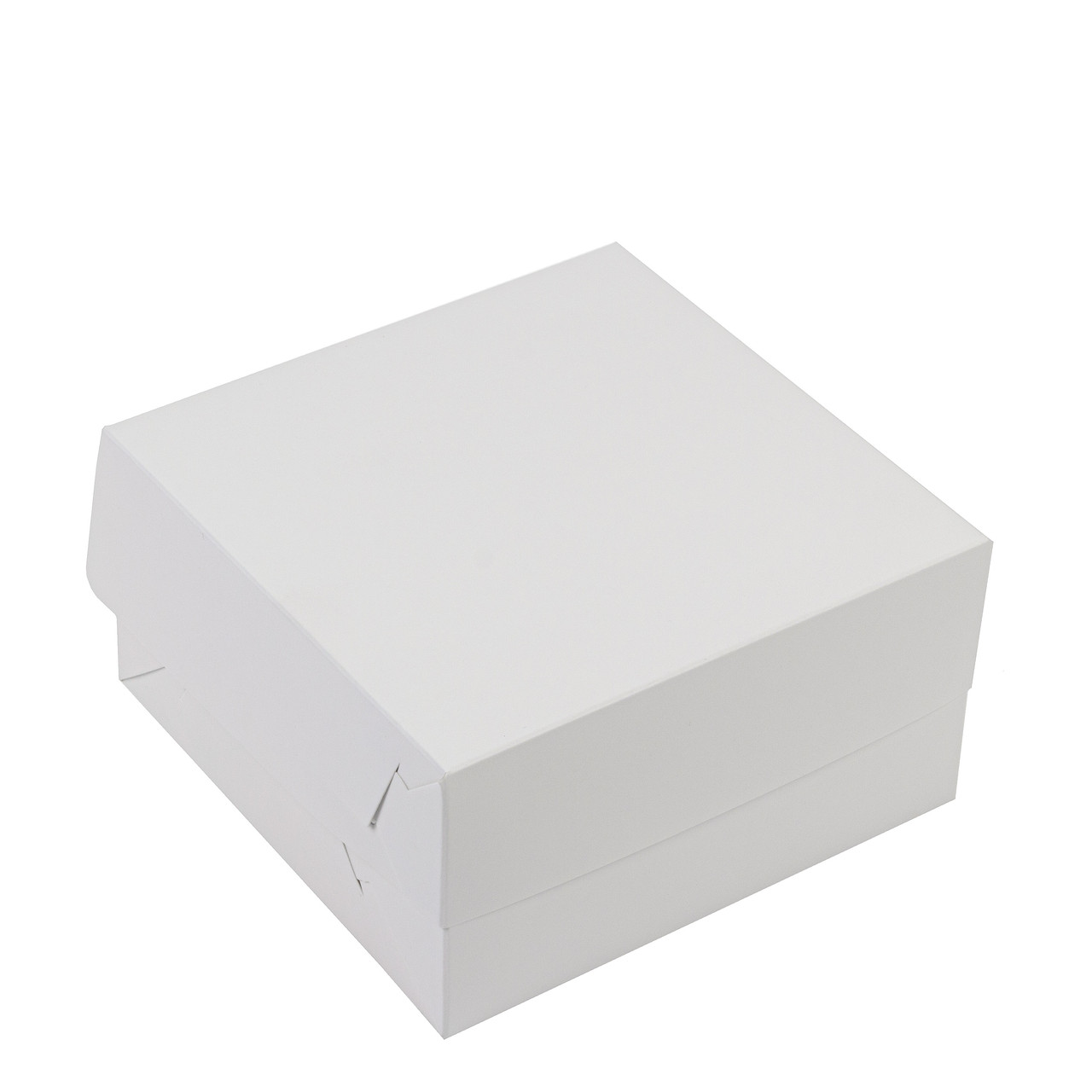 Коробка 130х130х70 для десертів без вікна, біла, фото 1