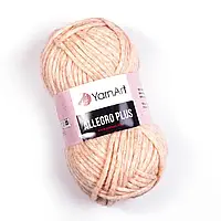 YarnArt ALLEGRO PLUS (Ярнарт Алегро Плюс) №704 персиковий меланж (Пряжа напіввовна, нитки для в'язання)