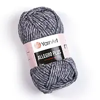 YarnArt ALLEGRO PLUS (Ярнарт Алегро Плюс) №707 сірий меланж (Пряжа напіввовна, нитки для в'язання)