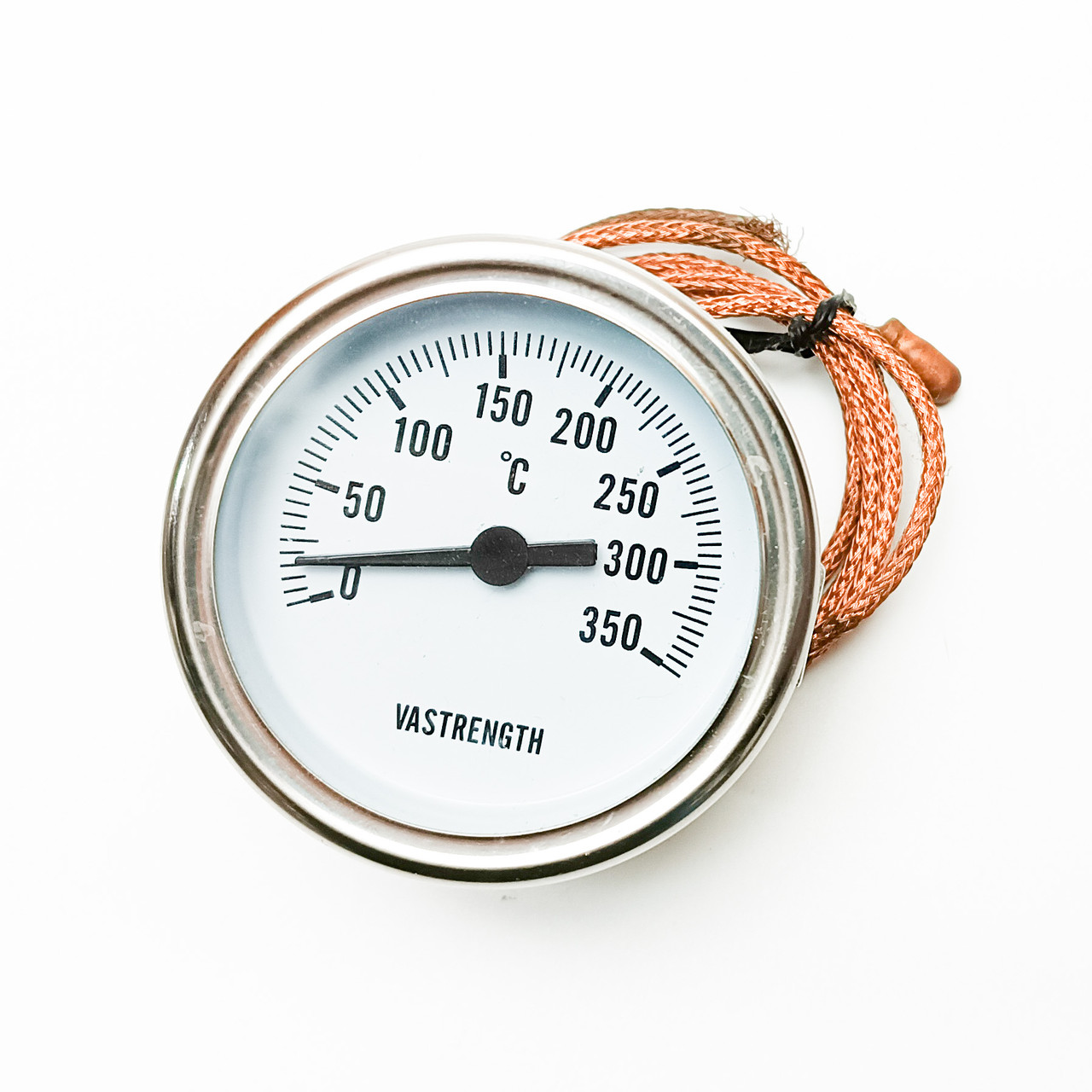 Термометр капілярний діаметром 60мм/350°С/1м Vastrength, фото 1