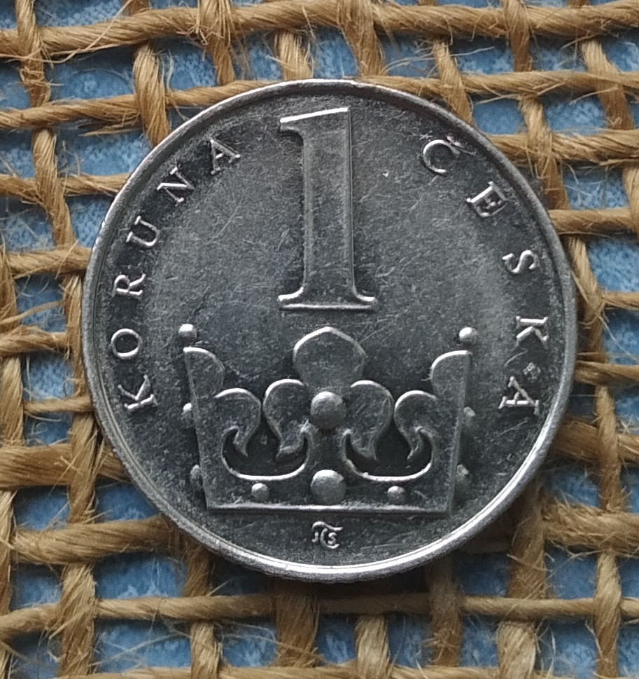 1 крона 1993 року. Чехiя, фото 1