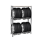 Стелаж металевий для шин з додатковою полицею Garden Line 180×120×40 см, фото 3