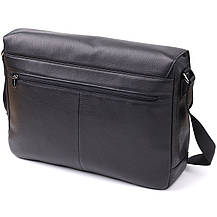 Чоловіча сумка-портфель для ноутбука із зернистої натуральної шкіри Tony Perotti 20864_1 (6036-38 nero) Чорний, фото 2