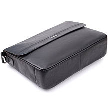 Чоловіча сумка-портфель для ноутбука із зернистої натуральної шкіри Tony Perotti 20864_1 (6036-38 nero) Чорний, фото 5