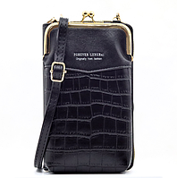 Жіноча міні сумочка клатч рептилія на плече, маленька сумка гаманець для телефону