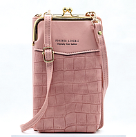 Жіноча міні сумочка клатч рептилія на плече, маленька сумка гаманець для телефону