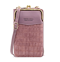 Жіноча міні сумочка клатч рептилія на плече, маленька сумка гаманець для телефону