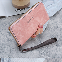 Жіночий гаманець клатч на блискавці, яскравий гаманець-клатч для дівчат Рожевий