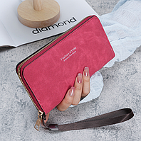 Жіночий гаманець клатч на блискавці, яскравий гаманець-клатч для дівчат Червоний