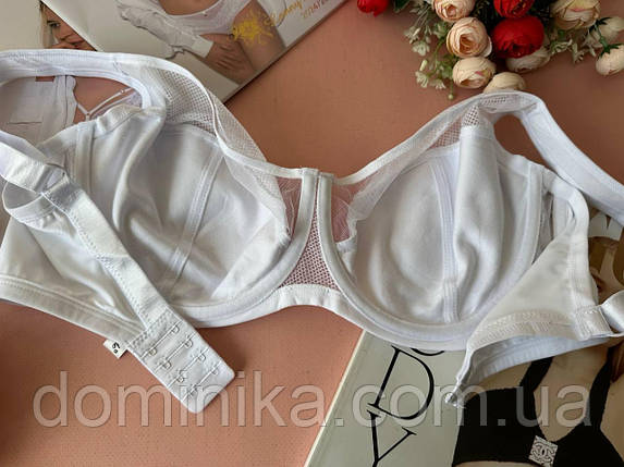 Бюстгальтер Lanny Mode для великих грудей (G, I) — без поролону, на кісточках білий, фото 2