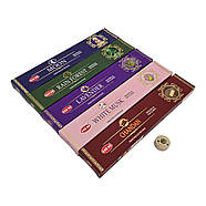 Набір пахощів HEM Masala, 5 ароматів по 15 г: Moon, Rain Forest, Lavender, White Musk, Chandan, фото 5