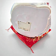 Кіт Манекі-Неко керамічний, статуетка на удачу з подушечкою, 23,5 см, живлення від мережі або батарейок, фото 4