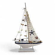 Вітрильник з черепашками на підставці (53 x 34 x 5.5 см), фото 4