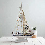 Вітрильник з черепашками на підставці (53 x 34 x 5.5 см), фото 5