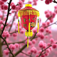 Китайський ліхтар із пензлями (підвісний декоративний, 28 x 20 см), фото 2