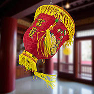 Китайський ліхтар із пензлями (підвісний декоративний, 28 x 20 см), фото 5